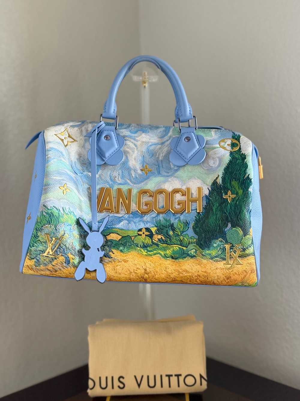 Van Gogh Blue Art-Print Satchel Bag